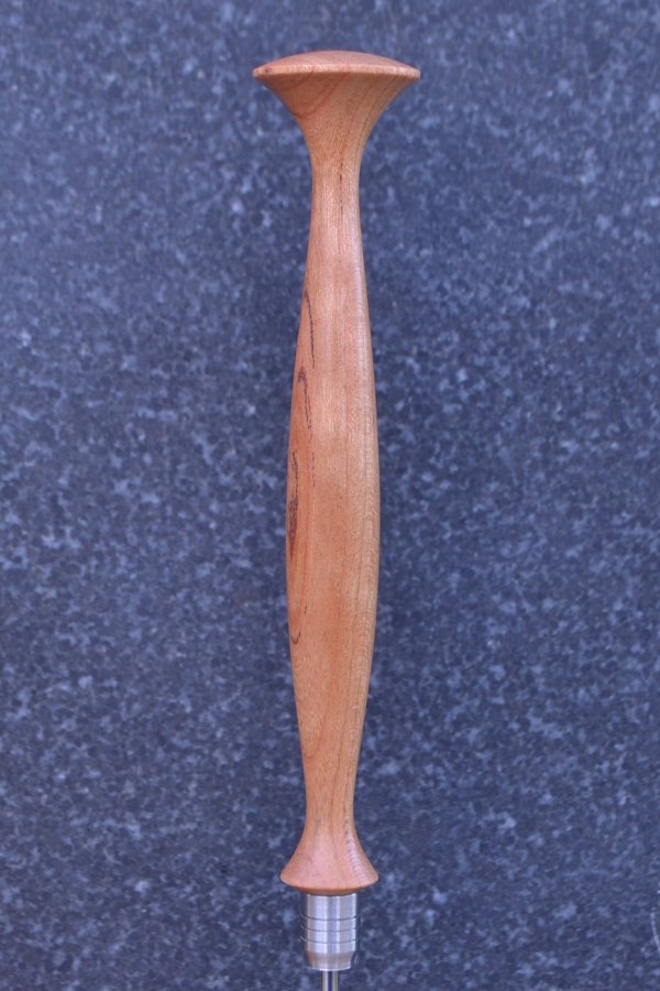 Carbide Scrawl in cherry and bronze - top of handle