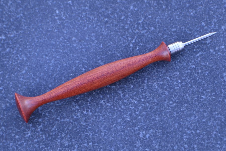 Carbide Scrawl in bloodwood and stainless steel
